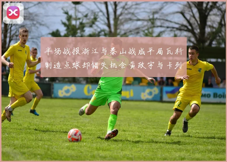 半场战报浙江与泰山战成平局瓦科制造点球却错失机会黄政宇与卡列洛各入一球